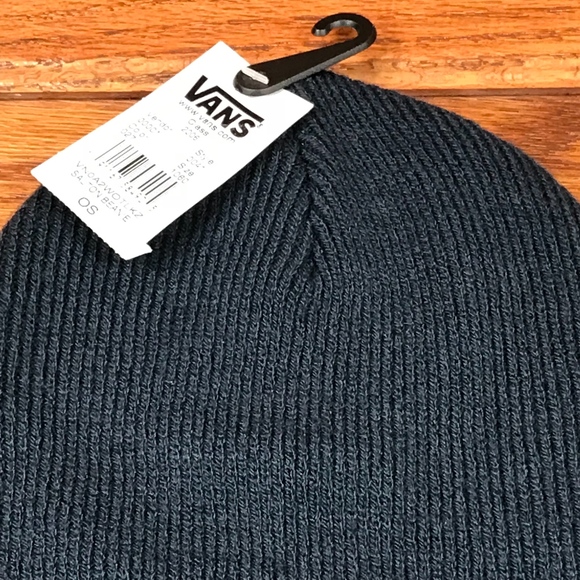 Vans Off The Wall Salton Beanie Blue Cap White - Picture 4 of 5